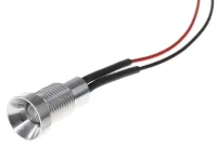 Oxley Bezel, Blue Panel Mount Indicator OXL/CLH/80 Series Series, 8 mm, Flying Lead Termination, IP67 24V ac