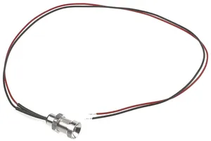 Oxley, Red Panel Mount Indicator OXL/CLH/80 Series Series, 8 mm, Flying Lead Termination, IP68