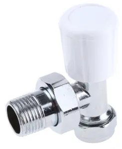 RS PRO Brass 15 mm to 1/2 in Manual Radiator Valve