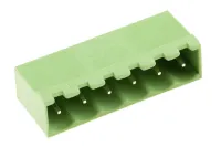 RS PRO CTB9352 Series Right Angle Through Hole Pluggable Terminal Block, 6 Contact(s), 5 mm Pitch, 1 Row, Shrouded