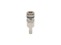 RS PRO Brass, Stainless Steel Pneumatic Quick Connect Coupling, Hose Barb Female, Male 9mm