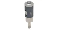 RS PRO Brass, Aluminium, Steel Pneumatic Quick Connect Coupling, Hose Barb Female, Male 10mm