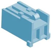TE Connectivity, Grace Inertia Male Connector Housing, 2.5 mm Pitch, 2 Way, 1 Row Straight