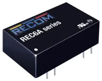 Recom REC6A DC/DC Converter, 5V dc/ 1.2 A, 36V dc Input, 18V Input 6 W, Through Hole, 65 °C Max Temp -40 °C Min Temp