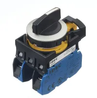 Idec Spring Return Selector Switch - (DPST) 22 mm Cutout Diameter 3 Positions