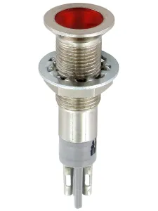 Sloan, Red Panel Mount Indicator 194 Series, 6.4 mm, Solder Tab Termination, IP68 2.1V dc