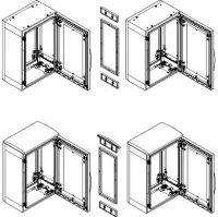 Eaton XTPWBAVC Series Metal Wall Box, 280 mm x 520 mm x 175 mm