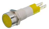 Signal Construct, Yellow Panel Mount Indicator SKCD Series, 8 mm, Tab Termination, IP67 14V