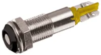 Signal Construct Yellow Indicator, 20V, 28 V, 10mA, Lead Wire Termination, Recessed