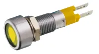 Signal Construct, Red Panel Mount Indicator SMLD Series, 8 mm, Tab Termination, IP67 28V