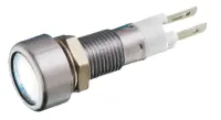 Signal Construct, Green Panel Mount Indicator SMLD Series, 8 mm, Tab Termination, IP67 28V