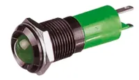 CML Innovative Technologies, Green Panel Mount Indicator, 14 mm, Solder Tab Termination, IP67 12V