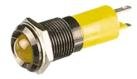 CML Innovative Technologies, Yellow Panel Mount Indicator, 14 mm, Solder Tab Termination, IP67 12V