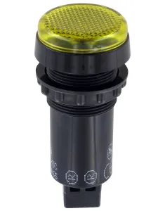 Sloan Yellow Panel Mount Indicator, 24V, IP65, Prominent