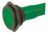 Signal Construct, White Panel Mount Indicator SMEP Series, 30 mm, Tab Termination, IP67