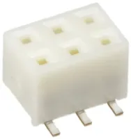 Hirose A3 Series Straight Surface PCB Socket, 6-Contact, 2 Row, 2 mm Pitch Solder