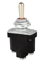 Nidec Components Toggle Switch, PCB Mount, On-Off-On, SPDT, PC Terminal Terminal