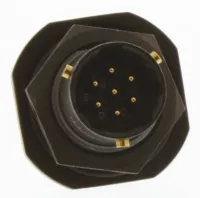 Amphenol Limited, 62 GB, Brass Straight 7 Way Panel Mount MIL Spec Circular Connector Female, Male Contacts,Shell Size