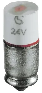 Signal Construct Green Indicator Lamp Multichip, Midget Groove Base, 5.6 mm Diameter, 600mcd