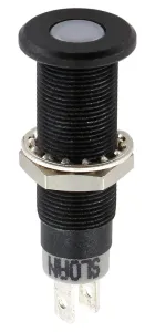 Sloan, Black Panel Mount Indicator 3448 Series, 8.2 x 7.6 mm, FASTON Termination, IP68 5V