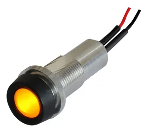 Oxley Yellow Panel Mount Indicator, 15mA, IP68, Prominent