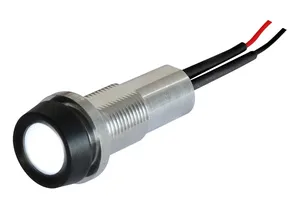 Oxley White Panel Mount Indicator, 9mA, IP68, Prominent