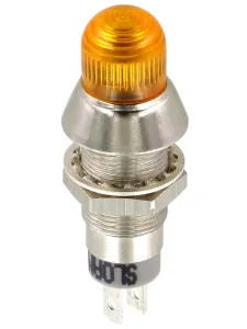 Sloan Yellow Panel Mount Indicator, 28V dc, 5 V dc, 20mA, Faston Termination, IP68, Prominent