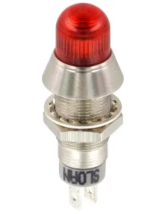 Sloan, Red Panel Mount Indicator 174 Series, 8.2 mm, FASTON Termination, IP68 28V