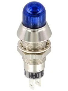 Sloan Blue Panel Mount Indicator, 28V dc, 5 V dc, 20mA, Faston Termination, IP68, Prominent