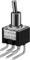 Nidec Components Toggle Switch, PCB Mount, On-Off-On, SPDT, Solder Terminal
