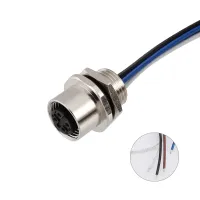 RS PRO Industrial Circular Connector, 4 Contacts, Panel Mount, M12 Connector, Socket, Female, IP67