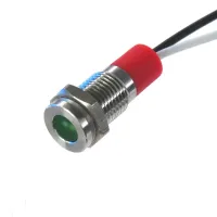CML Innovative Technologies Stainless Steel Panel Light, Green Panel LED PL08SL Series, 8 mm, Wire Termination, IP67