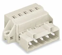 WAGO 721 Series Cable Male Lighting Connector Male Cage Clamp, 14-Pole, 12A, 14-Way