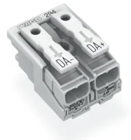 WAGO 294 Series Plug-in Connector Female Push-in, 2-Pole, 24A, 2-Way