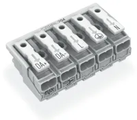 WAGO 294 Series Plug-in Connector Female Push-in, 5-Pole, 24A, 5-Way