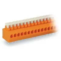 WAGO 235 Series PCB Terminal Block, 9-Contact, 3.81 mm Pitch, 1 Row, 235-109