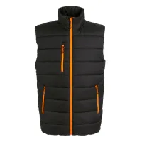 Regatta Professional TRA892 Orange, Black Water Resistant, Thermal Insulation Unisex Bodywarmer, 2XL