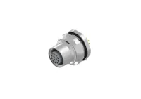 CONEC Circular Connector, 12 Contacts, Panel Mount, M12 Connector, Socket, Female, IP67, 43 Series
