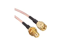 Linx CSE Series, 610 mm, RG316 Coaxial Coaxial Cable Assembly 50 Ω, Black, Terminated