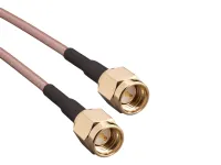 Linx CSE-SGAM-CCC-SGAM Series Coaxial Cable Assembly Male Straight to Male SMA, 0.61 m 50 Ω