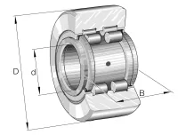 INA Yoke Type Track Roller Yoke Track Roller PWTR50-2RS-XL 50mm ID, 90 mm OD