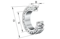 FAG 22320-E1A-XL-MA-T41A Cylindrical 100 mm ID Roller Bearing, 215 mm OD