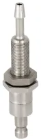 RS PRO Brass Pneumatic Quick Connect Coupling, M10 Female, Male Metric 6mm