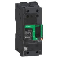 Schneider Electric, PowerPact, PowerPact Molded Case Circuit Breaker 2-Pole 20A, Breaking Capacity 65 kA, Clip-on