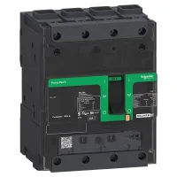 Schneider Electric, PowerPact, PowerPact Molded Case Circuit Breaker 4-Pole 25A, Breaking Capacity 65 kA, Clip-on
