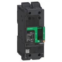 Schneider Electric, PowerPact, BJL Molded Case Circuit Breaker 2-Pole 70A, Breaking Capacity 65 kA, Clip-on