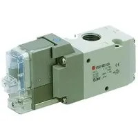 SMC Pneumatic Solenoid Valve - Air Operated Solenoid/Air BSPT VP500  Series 24V dc