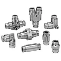SMC KQG2L Series, KQG2L04-M5-F M5 x 0.8 Threaded