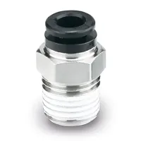 SMC KQ-X1744 Series, KQH06-01S-X1744 Pneumatic Fitting, Polybutylene Terephthalate R 1/8 Male Threaded