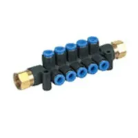 SMC KM12 2 Outlet Pneumatic Manifold Fitting JIS JIS B0203